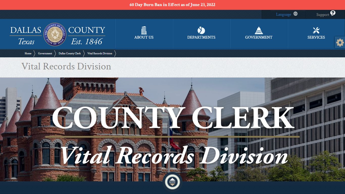 Vital Records Division - Public Record Search - Dallas County